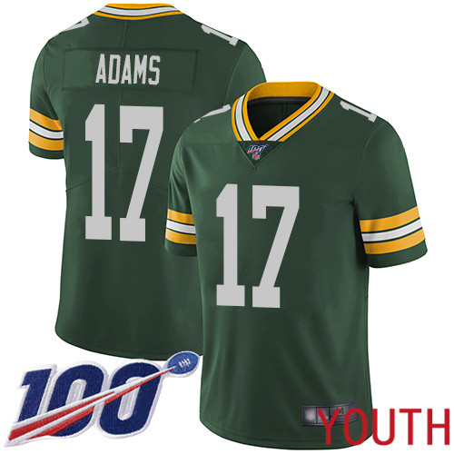 Green Bay Packers Limited Green Youth 17 Adams Davante Home Jersey Nike NFL 100th Season Vapor Untouchable